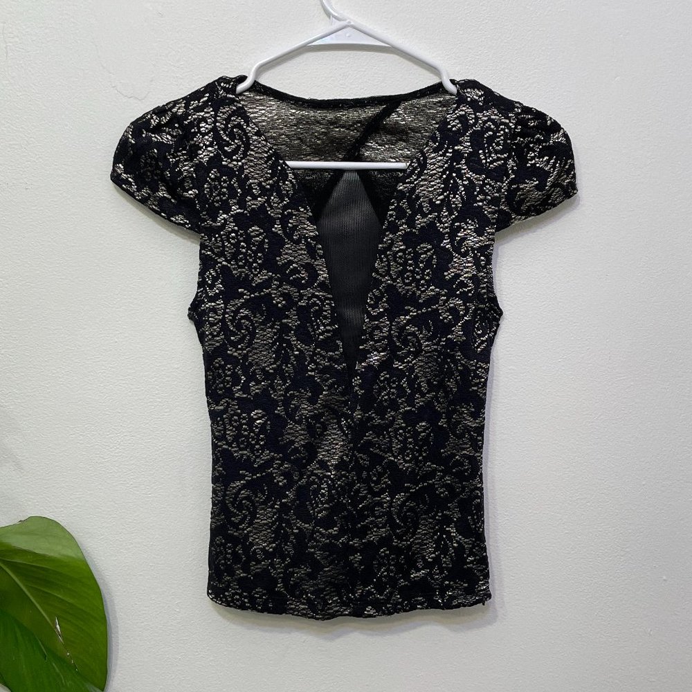 Pins and Needles Short Sleeve Blouse